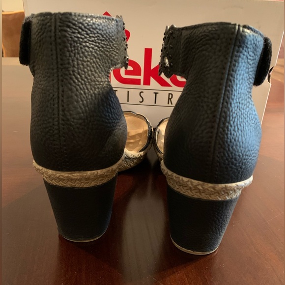 Rieker Block Heel Sandals Size 37 - Picture 4 of 7